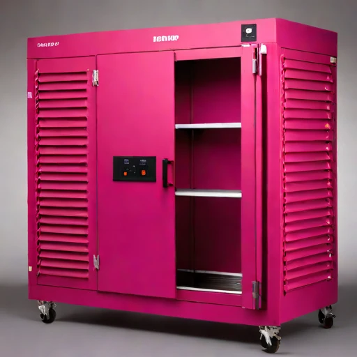 An enthalpy-wheel conditioning bay, photographed against a plain background