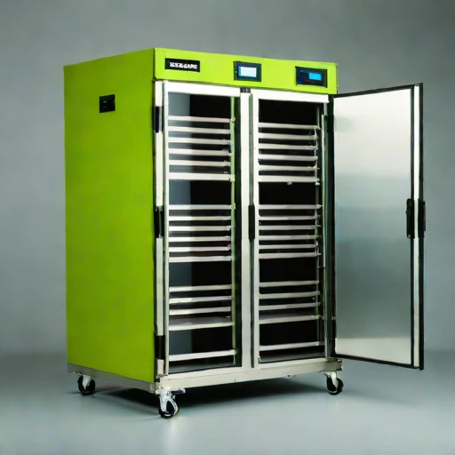 An enthalpy-wheel conditioning bay, photographed against a plain background