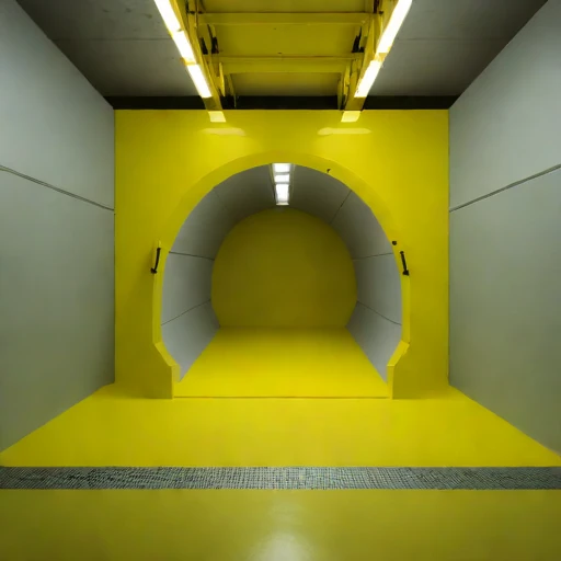 A footwall-drive fabrication bay, photographed against a plain background