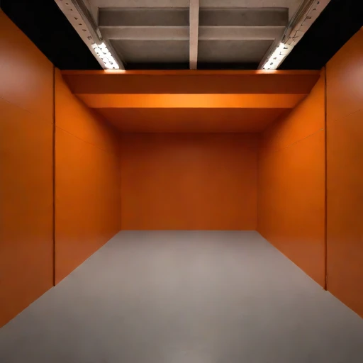 A footwall-drive fabrication bay, photographed against a plain background