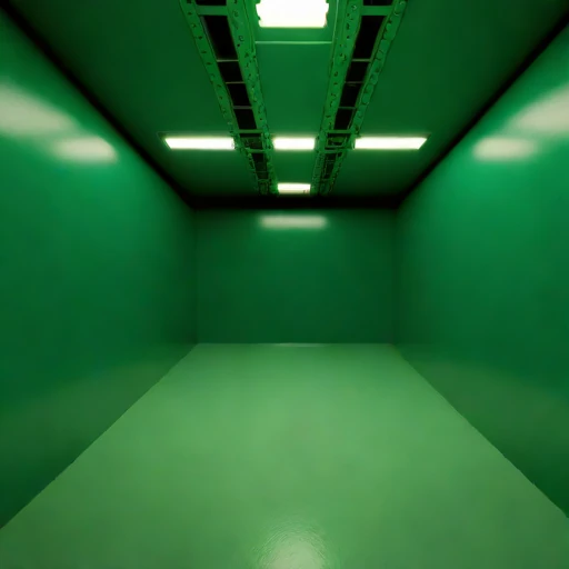 A footwall-drive fabrication bay, photographed against a plain background