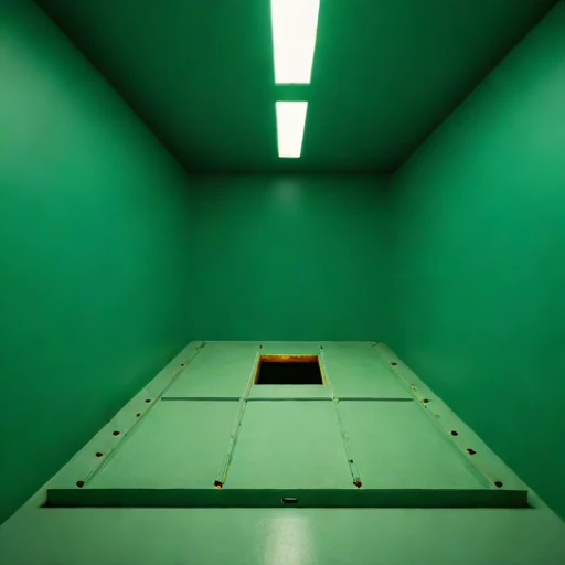 A footwall-drive fabrication bay, photographed against a plain background