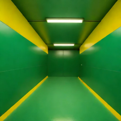 A footwall-drive fabrication bay, photographed against a plain background