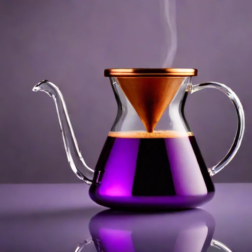 A fumarole-fed steeping urn, photographed against a plain background