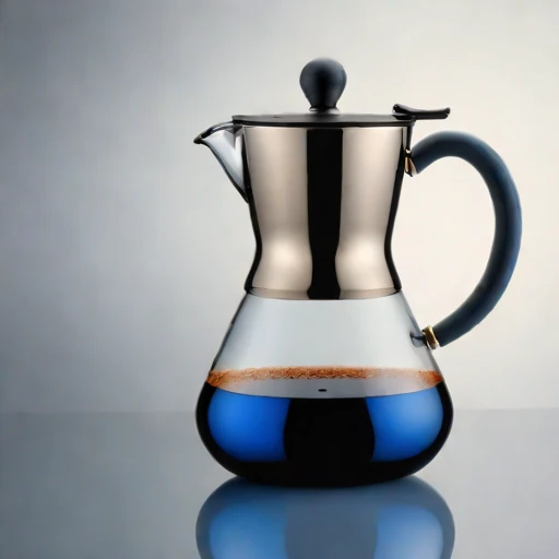 A fumarole-fed steeping urn, photographed against a plain background