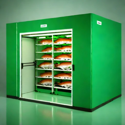 A frazil-ice fish hold, photographed against a plain background