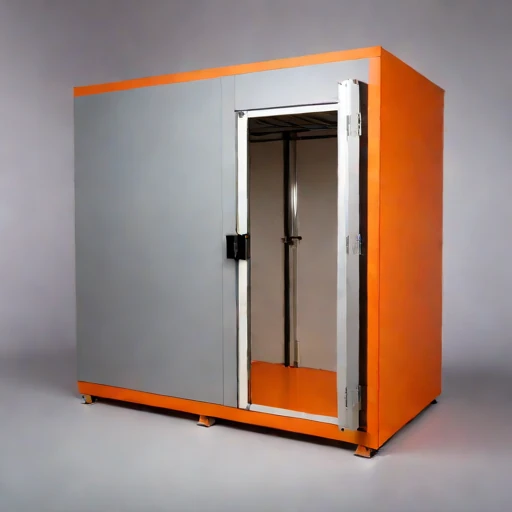 A firn-insulated larder, photographed against a plain background