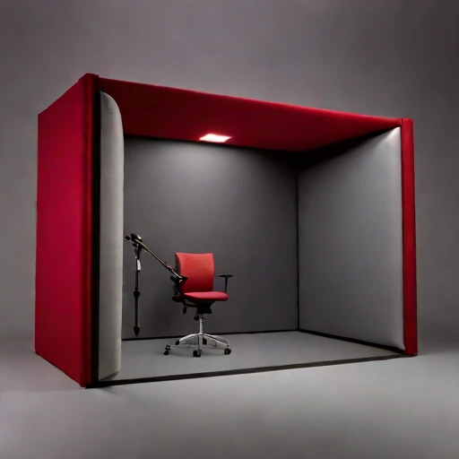 A flanking-isolated tracking room, photographed against a plain background