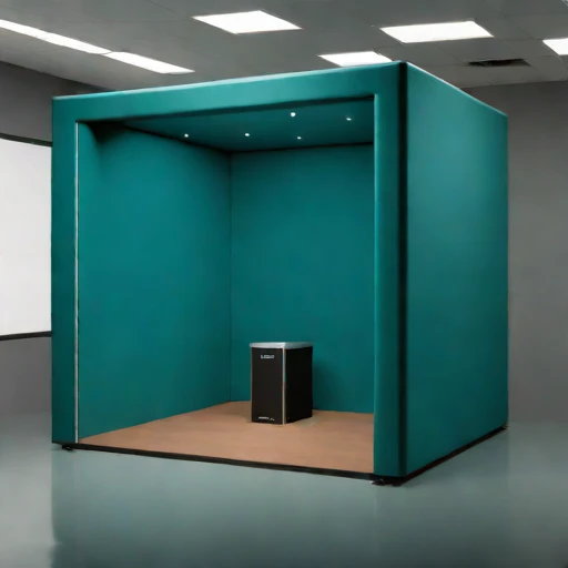 A flanking-isolated tracking room, photographed against a plain background