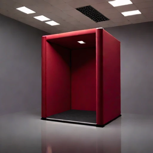 A flanking-isolated tracking room, photographed against a plain background