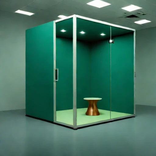A flanking-isolated tracking room, photographed against a plain background