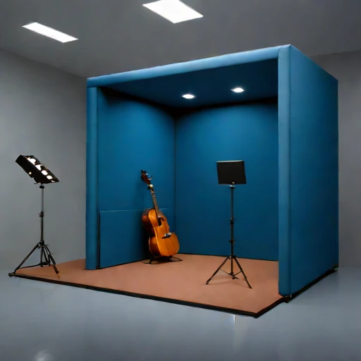 A flanking-isolated tracking room, photographed against a plain background