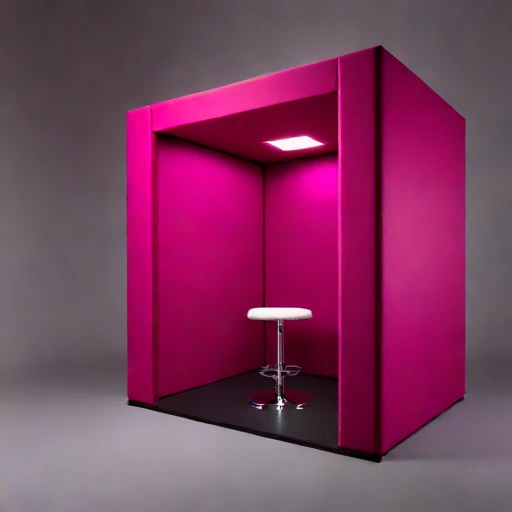 A flanking-isolated tracking room, photographed against a plain background