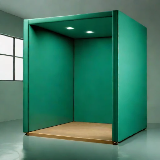 A flanking-isolated tracking room, photographed against a plain background
