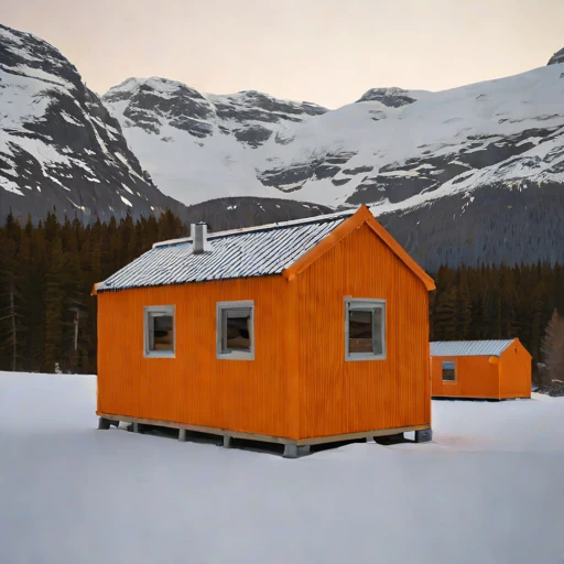 A firn-line bothy, photographed against a plain background