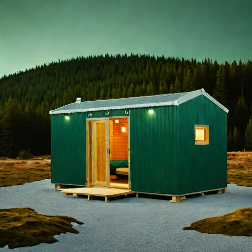 A firn-line bothy, photographed against a plain background