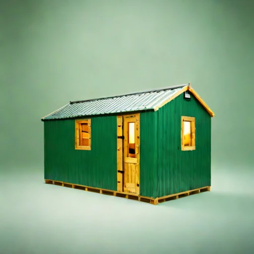 A firn-line bothy, photographed against a plain background