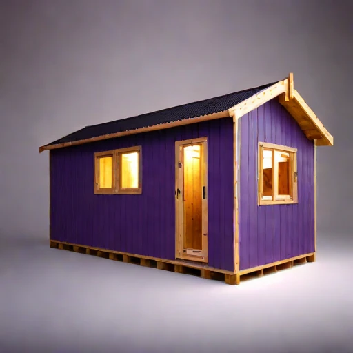 A firn-line bothy, photographed against a plain background