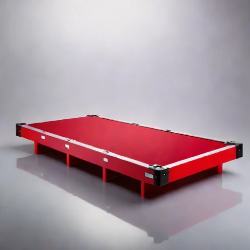 A fetch-limited pontoon stage, photographed against a plain background