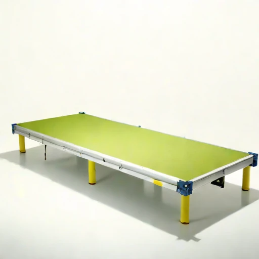 A fetch-limited pontoon stage, photographed against a plain background