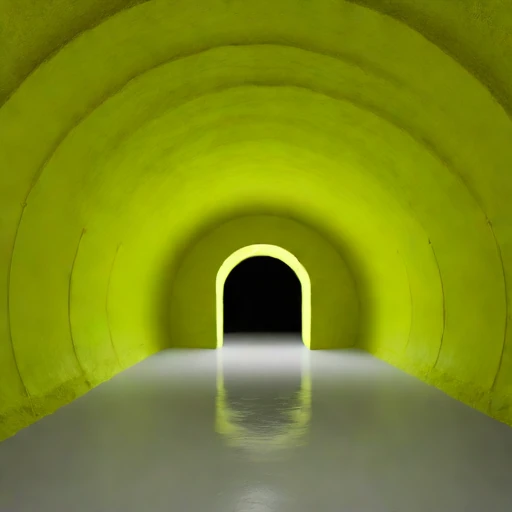 A flowstone-lined undercroft workshop, photographed against a plain background
