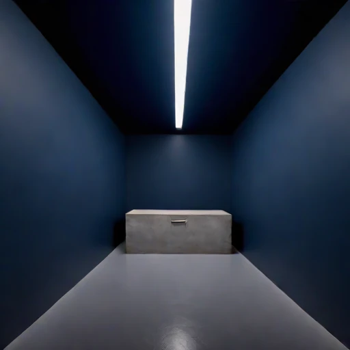 A flowstone-lined undercroft workshop, photographed against a plain background