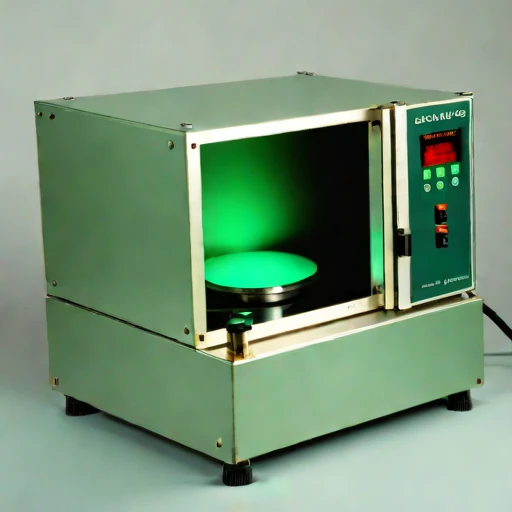 A firn-probe calibration bench, photographed against a plain background