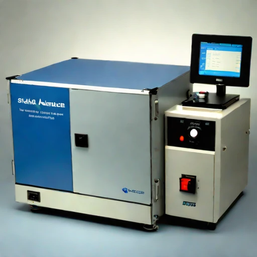 A firn-probe calibration bench, photographed against a plain background