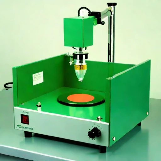 A firn-probe calibration bench, photographed against a plain background