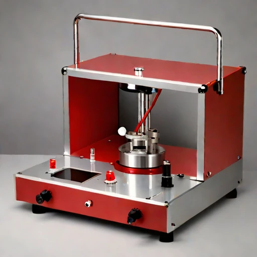 A firn-probe calibration bench, photographed against a plain background