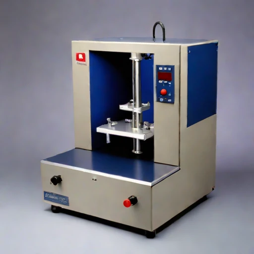 A firn-probe calibration bench, photographed against a plain background