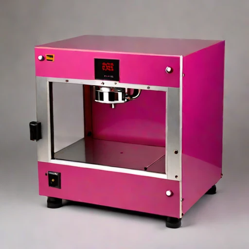 A firn-probe calibration bench, photographed against a plain background