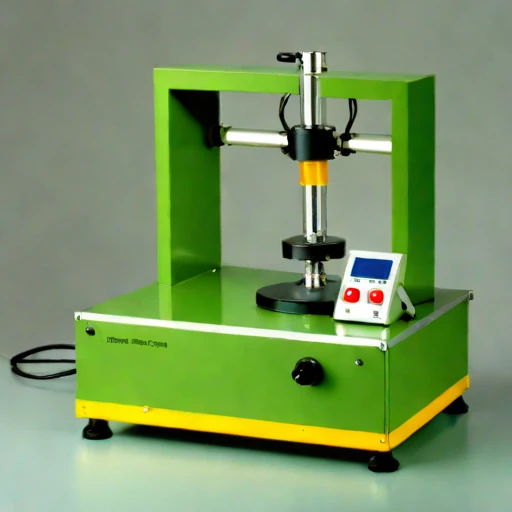 A firn-probe calibration bench, photographed against a plain background
