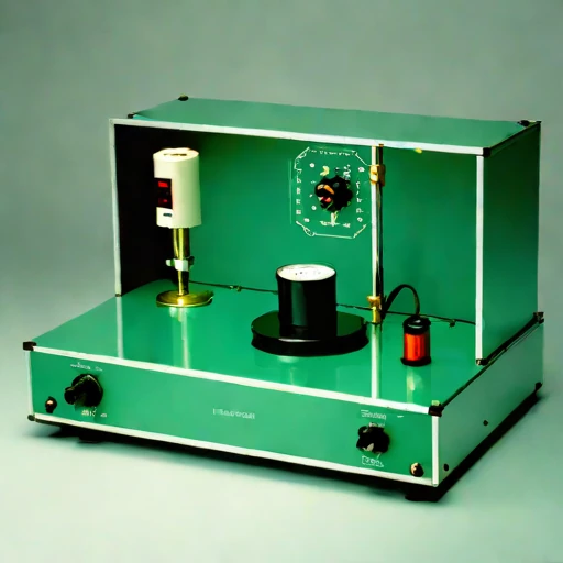A firn-probe calibration bench, photographed against a plain background