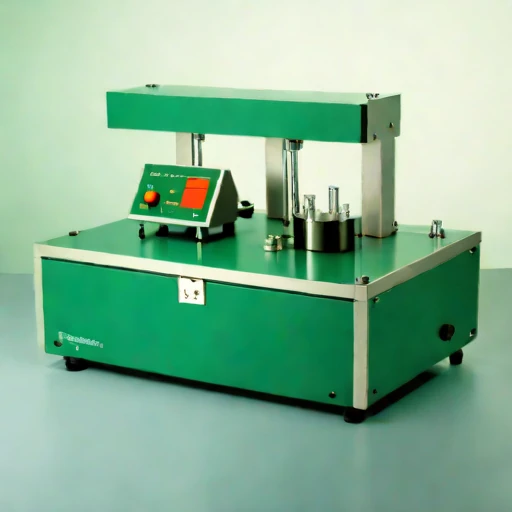 A firn-probe calibration bench, photographed against a plain background