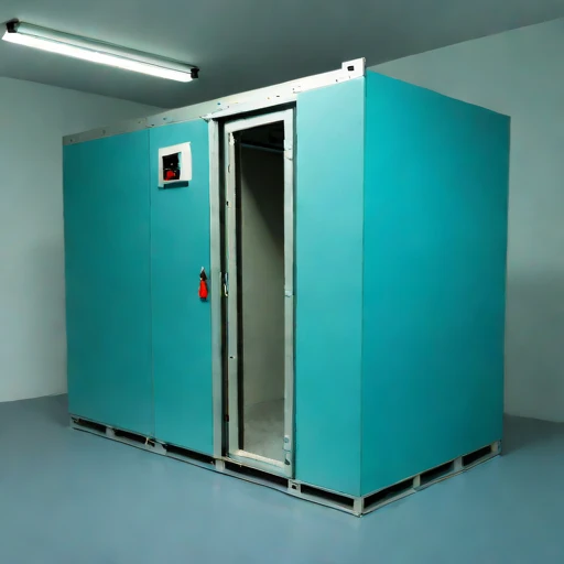 A firn-sealed grain locker, photographed against a plain background