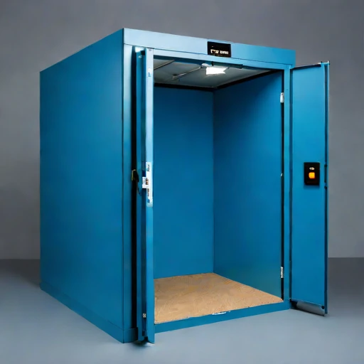 A firn-sealed grain locker, photographed against a plain background