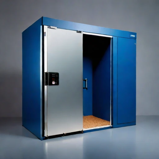 A firn-sealed grain locker, photographed against a plain background