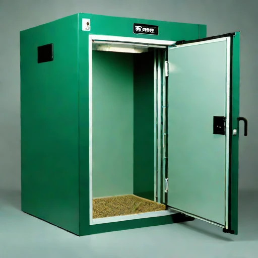 A firn-sealed grain locker, photographed against a plain background