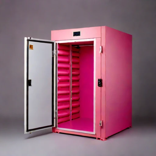 A firn-sealed grain locker, photographed against a plain background