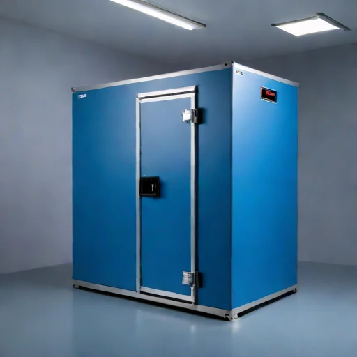 A firn-sealed grain locker, photographed against a plain background