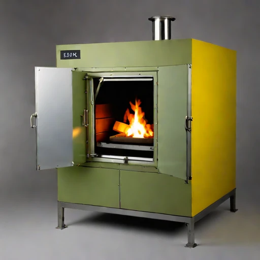 A flint-temper glost kiln, photographed against a plain background