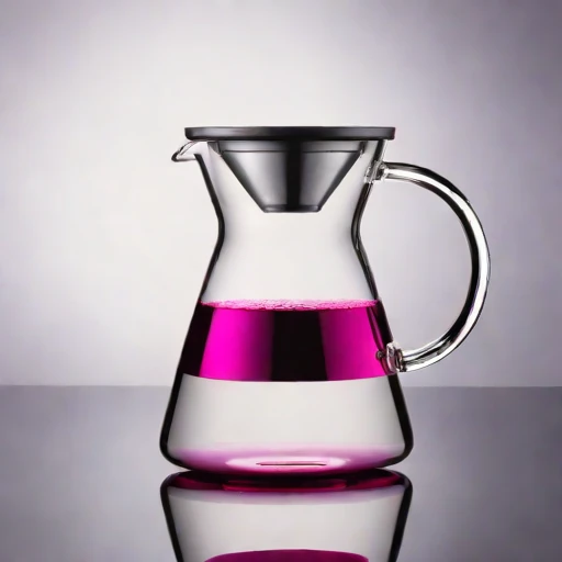 A graupel-chilled infusion carafe, photographed against a plain background
