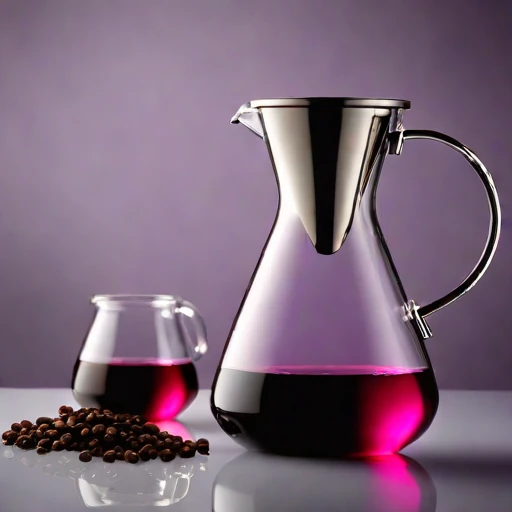 A graupel-chilled infusion carafe, photographed against a plain background