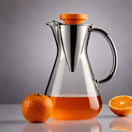 A graupel-chilled infusion carafe, photographed against a plain background