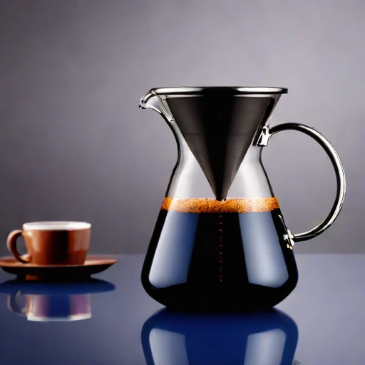 A graupel-chilled infusion carafe, photographed against a plain background