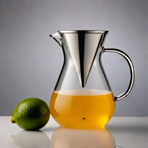 A graupel-chilled infusion carafe, photographed against a plain background