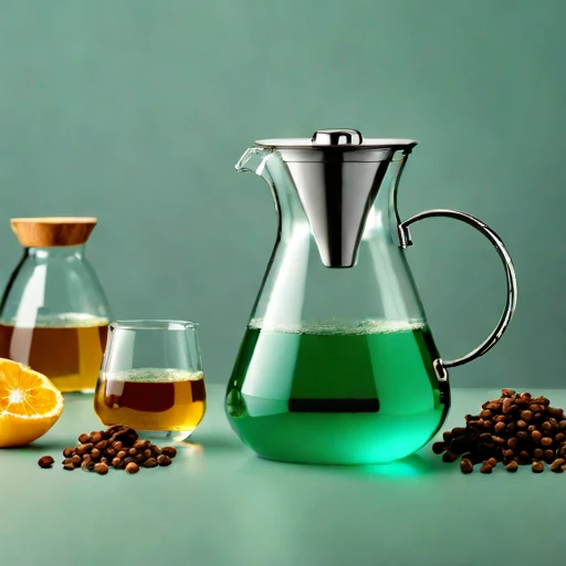 A graupel-chilled infusion carafe, photographed against a plain background