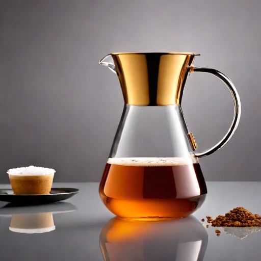 A graupel-chilled infusion carafe, photographed against a plain background