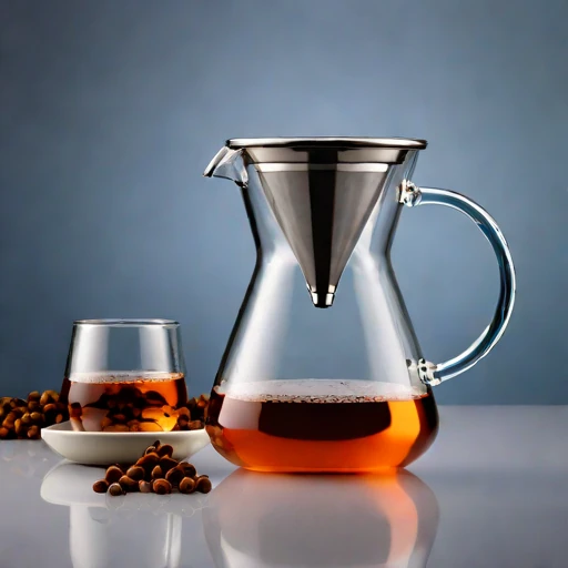 A graupel-chilled infusion carafe, photographed against a plain background